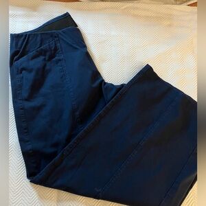 Old Navy High-Rise Pixie Wide Leg Pants in Navy Blue